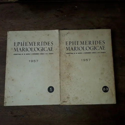 Libro usado en venta: Ephemerides Mariologicae VII; editorial Direction et Administration impreso en 1957 realizamos envios a todo el mundo.1