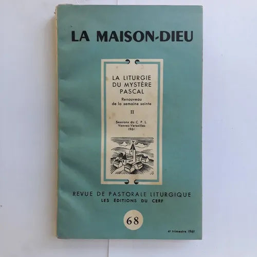 Libro usado en venta: La maison-Dieu - La liturgue du mystere Pascal; editorial Les editions du cerf impreso en 1961 realizamos envios a todo el mundo.1