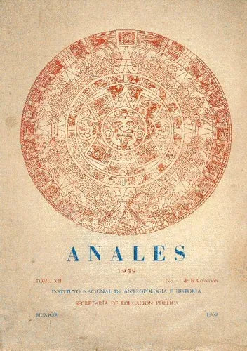 Libro usado en venta: Anales del instituto nacional de antropologia e historia; editorial Mexico impreso en 1960 realizamos envios a todo el mundo.1