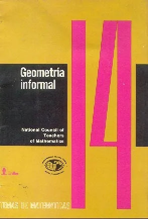 Libro usado en venta: Geometria informal; editorial Trillas impreso en 1970 realizamos envios a todo el mundo.1