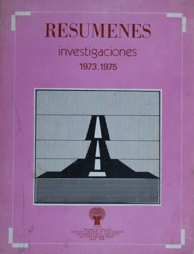 Libro usado en venta: Resumenes - Investigaciones 1973-1975 de Varios; editorial Ministerio de educación impreso en 1976 envios a todo el mundo.1