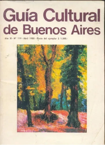 Libro usado en venta: Guia Cultural de Buenos Aires; impreso en 1980 realizamos envios a todo el mundo.1