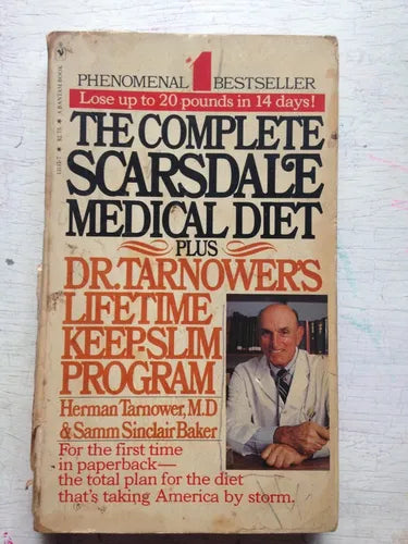 Libro usado en venta: The complete Scarsdale medical diet de Herman Tarnower - S. Sinclair Baker; editorial Bantam impreso en 1980.1