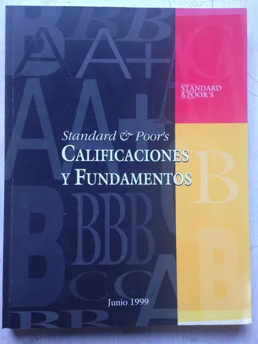 Libro usado en venta: Calificaciones y fundamentos; editorial Standard & Poor's impreso en 1999 realizamos envios a todo el mundo.1