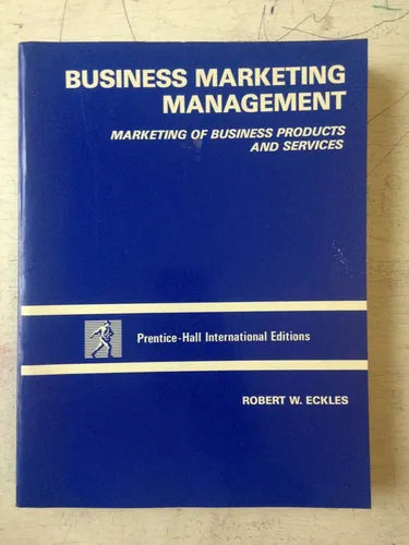 Libro usado en venta: Business Marketing Management de Robert W. Eckles; editorial Prentice-Hall impreso en 1990 realizamos envios a todo el mundo.1