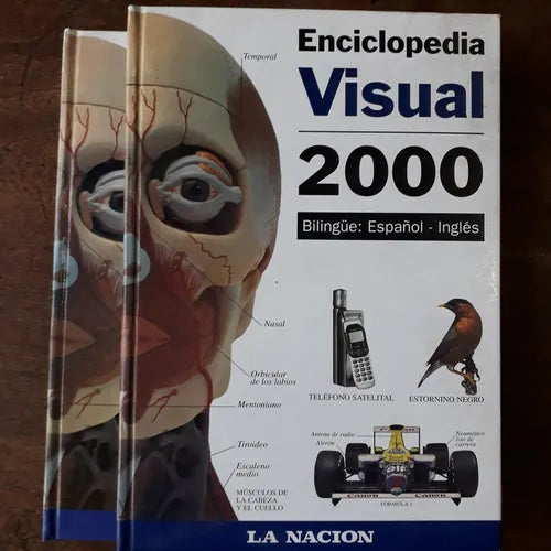 Libro usado en venta: Enciclopedia Visual 2000 Bilingue - 2 Tomos; editorial La Nacion impreso en 1996 realizamos envios a todo el mundo.1