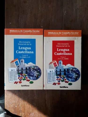 Libro usado en venta: Diccionario esencial de la Lengua Castellana (2 Tomos); editorial Santillana impreso en 2007 realizamos envios a todo el mundo.1
