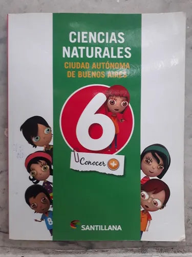 Libro usado en venta: Ciencias Naturales 6 Nacion Conocer +; editorial Santillana impreso en 2014 realizamos envios a todo el mundo.1