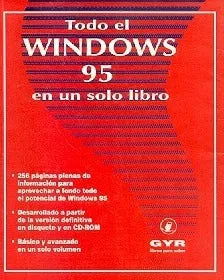 Libro usado en venta: Todo el windows 95 en un solo libro de Carlos Boque; editorial GYR impreso en 1997 realizamos envios a todo el mundo.1