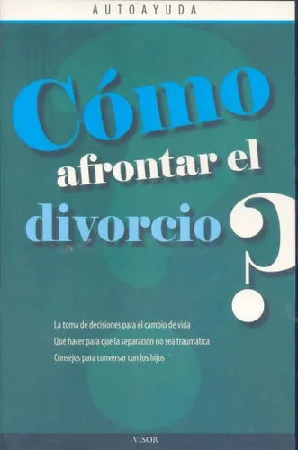 Libro usado en venta: Como afrontar el divorcio? de Autoayuda; editorial Visor impreso en 2012 realizamos envios a todo el mundo.1