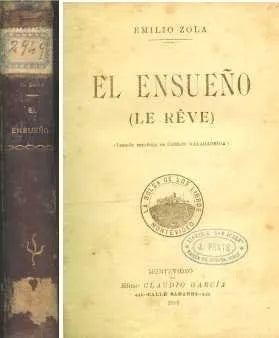 Libro usado en venta: El ensue?o (Le r?ve) de Emile Zola (Emilio Zola); editorial Claudio Garcia impreso en 1918 realizamos envios a todo el mundo.1
