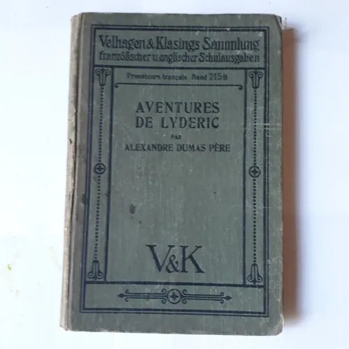Libro usado en venta: Aventures de Lyderic - Comte de Flandre de Alejandro Dumas (Alexandre); editorial Velhagen & Klasings impreso en 1921.1
