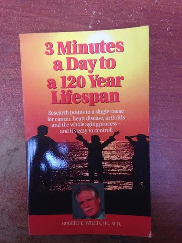 Libro usado en venta: 3 Minutes a day to a 120 year lifespan de Robert D. Willix; editorial Agora impreso en 1995 realizamos envios a todo el mundo.1