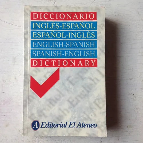 Libro usado en venta: Diccionario (Ingles-Espa?ol/Espa?ol-Ingles) de Diccionario; editorial El Ateneo impreso en 2000 envios a todo el mundo.1