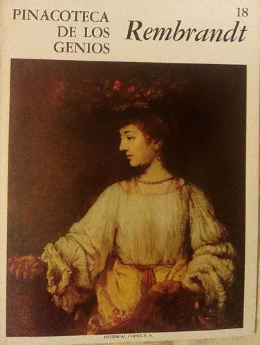 Libro usado en venta: Pinacoteca de los genios 18 de Rembrandt; editorial Codex impreso en 1964 realizamos envios a todo el mundo.1