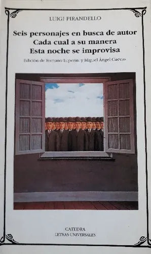 Libro usado en venta: Seis personajes en busca de autor de Luigi Pirandello; editorial Catedra impreso en 1997 realizamos envios a todo el mundo.1