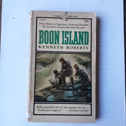 Libro usado en venta: Boon Island de Kenneth Roberts; editorial Fawcett realizamos envios a todo el mundo.1