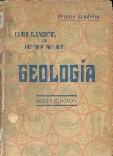 Libro usado en venta: Geologia de Orestes Cendrero Curiel; editorial Santander impreso en 1932 realizamos envios a todo el mundo.1