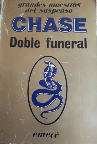 Libro usado en venta: Doble funeral de James Hadley Chase; editorial Emece impreso en 1984 realizamos envios a todo el mundo.1