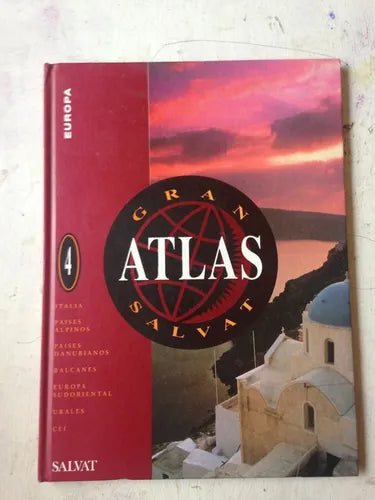Libro usado en venta: Europa Vol. 4 de Gran Atlas Salvat; editorial Salvat impreso en 1993 realizamos envios a todo el mundo.1