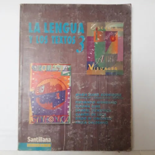 Libro usado en venta: La lengua y los textos 3; editorial Santillana impreso en 1996 realizamos envios a todo el mundo.1