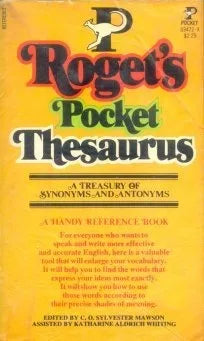 Libro usado en venta: Roget's pocket thesaurus de Roget's; editorial C. O. Sylvester Mawson impreso en 1946 realizamos envios a todo el mundo.1