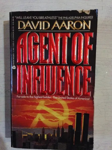 Libro usado en venta: Agent of influence de David Aaron; editorial Avon impreso en 1990 realizamos envios a todo el mundo.1