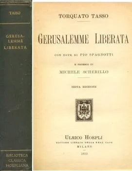 Libro usado en venta: Gerusalemme liberata de Torquato Tasso; editorial Ulrico Hoepli impreso en 1923 realizamos envios a todo el mundo.1