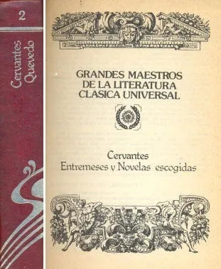 Libro usado en venta: Obras Satiricas y festivas - Entremeses y Novelas escogidas de Miguel de Cervantes Saavedra - Quevedo; Libra impreso en 19771.1