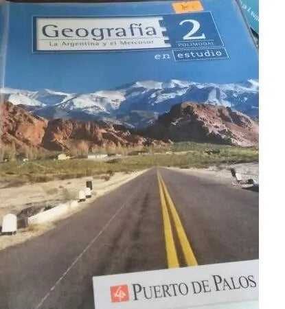 Libro usado en venta: Geografia 2 - La Argentina y el Mercosur; editorial Puerto de Palos impreso en 2010 realizamos envios a todo el mundo.1