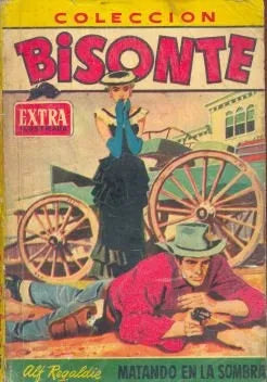 Libro usado en venta: Matando en la sombra de Alf. Regaldie; editorial Bruguera impreso en 1960 realizamos envios a todo el mundo.1