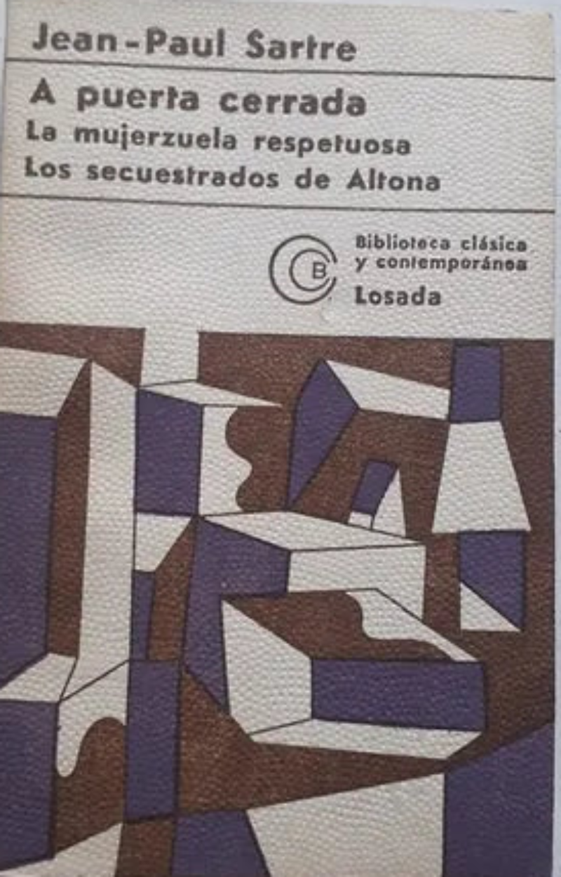 Portada del libro A puerta cerrada de Sartre