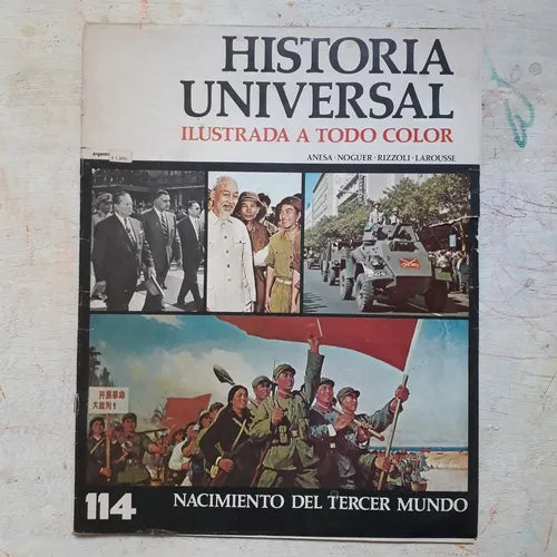 Libro usado en venta: Nacimiento del Tercer Mundo N?114 de Historia Universal; editorial Noguer impreso en 1974 realizamos envios a todo el mundo.1
