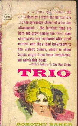 Libro usado en venta: Trio de Dorothy Baker; editorial Avon impreso en 1943 realizamos envios a todo el mundo.1