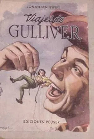 Libro usado en venta: Viajes de Gulliver de Jonathan Swift; editorial Jacobo Peuser impreso en 1952 realizamos envios a todo el mundo.1
