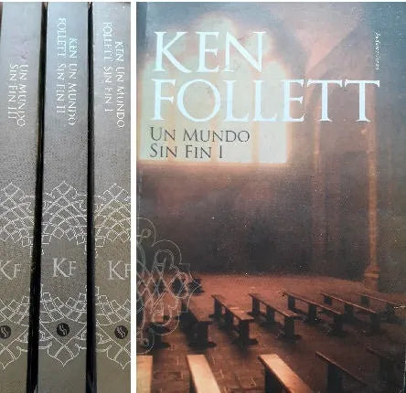 Libro usado en venta: Un mundo sin fin - 3 Tomos de Ken Follett; editorial Sudamericana impreso en 2014 realizamos envios a todo el mundo.1
