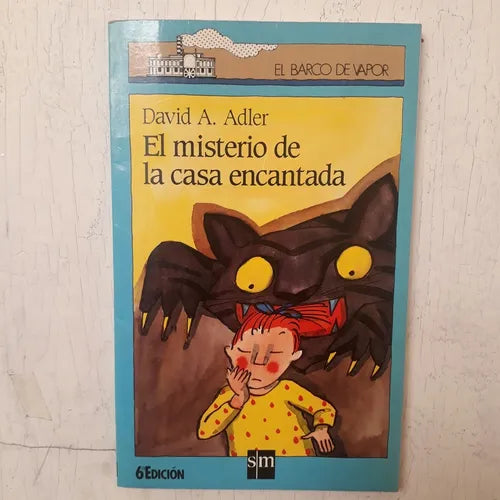 Libro usado en venta: El misterio de la casa encantada de David A. Adler; editorial SM impreso en 1998 realizamos envios a todo el mundo.1