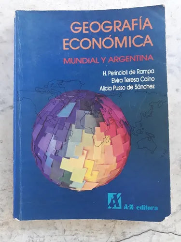 Libro usado en venta: Geografia economica - Mundial y Argentina; editorial A-Z impreso en 1991 realizamos envios a todo el mundo.1