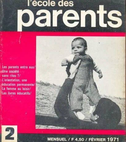 Libro usado en venta: L'ecole des parents; impreso en 1971 realizamos envios a todo el mundo.1