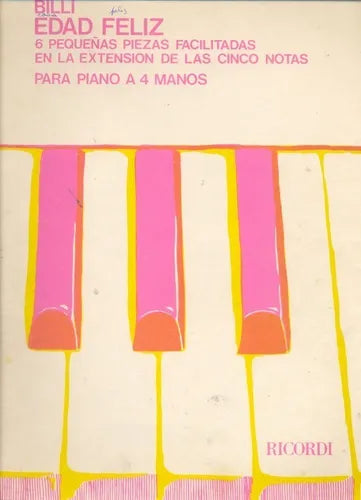 Libro usado en venta: Edad Feliz de V. Billi; editorial Ricordi Americana impreso en 1984 realizamos envios a todo el mundo.1