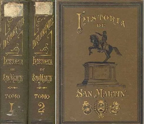Libro usado en venta: Historia de San Martin y de la emancipacion sudamericana de Bartolome Mitre; editorial Buenos Aires impreso en 1887.1