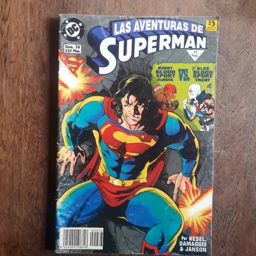 Libro usado en venta: Las aventuras de Superman de Kesel - Damaggio - Janson; editorial DC impreso en 1995 realizamos envios a todo el mundo.1