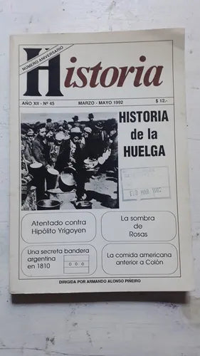 Libro usado en venta: Historia de la huelga de Historia - Revista-Libro trimestral; impreso en 1992 realizamos envios a todo el mundo.1