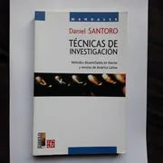 Libro usado en venta: Tecnicas de investigacion de Daniel Santoro; editorial Fondo de Cultura Economica impreso en 2004 envios a todo el mundo.1