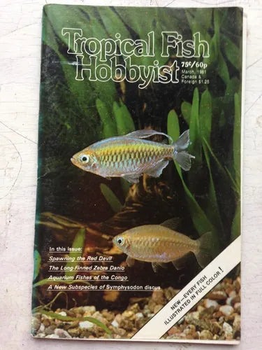 Libro usado en venta: Tropical fish hobbyist Magazine de Herbert R. Axelrod; editorial T. F. H. impreso en 1981 realizamos envios a todo el mundo.1