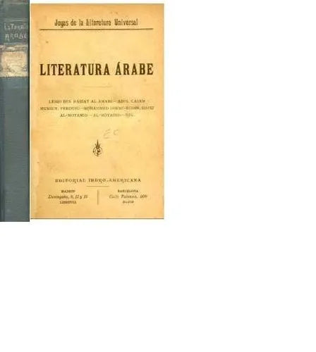 Libro usado en venta: Literatura arabe de Lebid Ben Rabiat al Amari; editorial Ibero Americana realizamos envios a todo el mundo.1