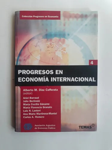 Libro usado en venta: Progresos en economia internacional; editorial Temas impreso en 2008 realizamos envios a todo el mundo.1