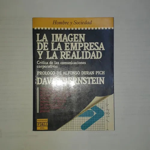 Libro usado en venta: La imagen de la empresa y la realidad de David Bernstein; editorial Plaza & Janes impreso en 1986 envios a todo el mundo.1
