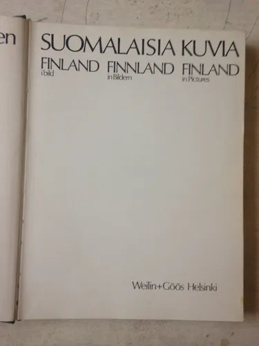 Libro usado en venta: Suomalaisia Kuvia; editorial Matti A. Pitkanen impreso en 1975 realizamos envios a todo el mundo.1