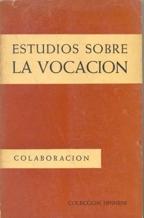 Libro usado en venta: Estudios sobre La Vocacion; editorial Sigueme impreso en 1962 realizamos envios a todo el mundo.1
